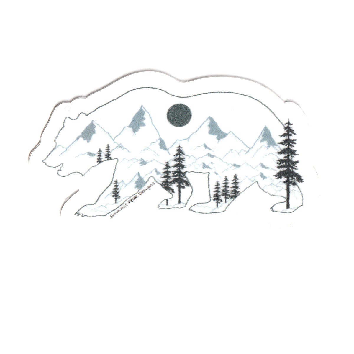 Mini Bear Sticker Alaskandesigned mini-bear-sticker-alaskandesigned