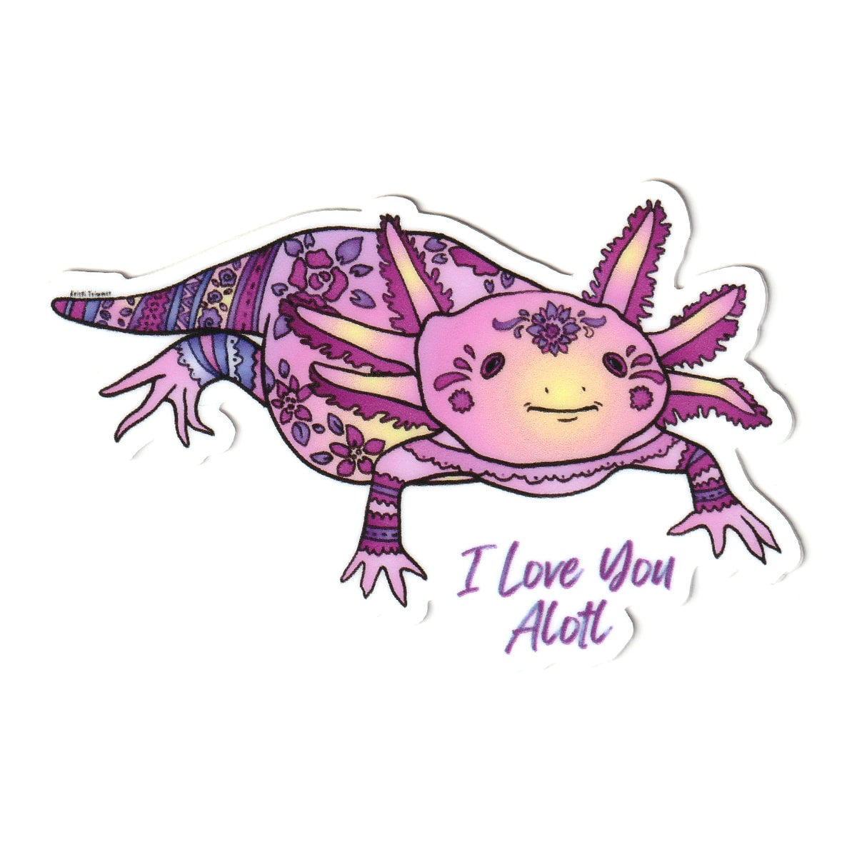 Axolotl Sticker Alaskandesigned axolotl-sticker-alaskandesigned